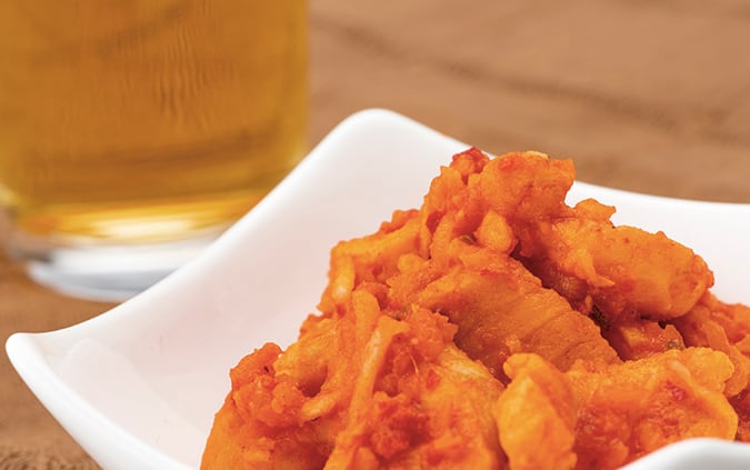 【オンラインストア限定商品】くにをの鮭(しゃけ)キムチ ドットラベル 150g